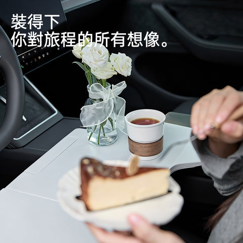 特麥 TEMAI 多功能摺疊桌板｜適用 Tesla Model 3/Y｜1 秒收納・穩固不晃動